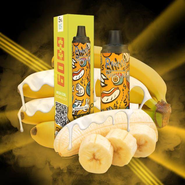 Leite de banana - RandM tornado sale - RandM Tornado Dispositivo vape pod de controle de fluxo de ar 6000 1 unidade D042B288