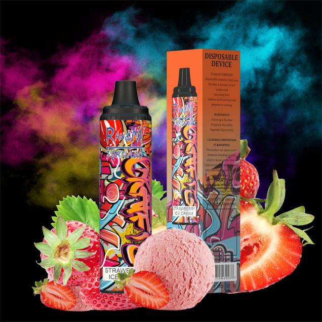 algodão doce - RandM vape store - RandM Tornado Dispositivo vape pod de controle de fluxo de ar 6000 1 unidade D042B296