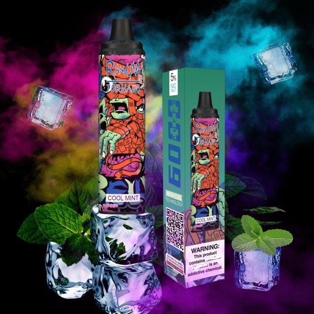 algodão doce - RandM vape store - RandM Tornado Dispositivo vape pod de controle de fluxo de ar 6000 1 unidade D042B296