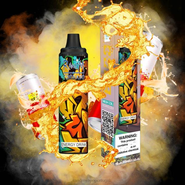 bebida energética - RandM vape Portugal - RandM Tornado Dispositivo vape pod de controle de fluxo de ar 6000 1 unidade D042B283