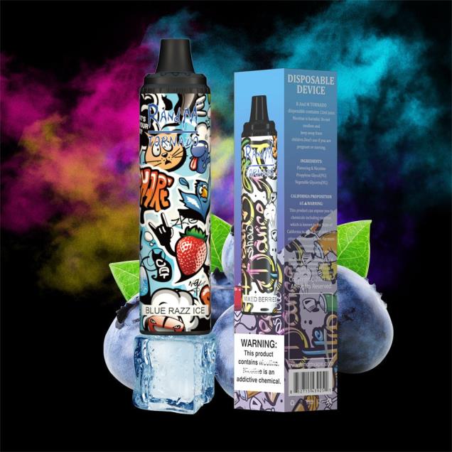 gelo azul - RandM vape Portugal - RandM Tornado Dispositivo vape pod de controle de fluxo de ar 6000 1 unidade D042B293