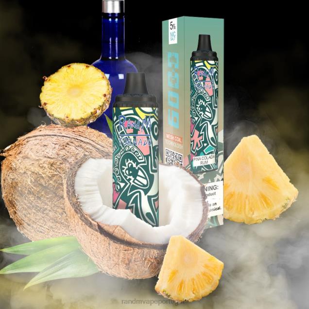 pina colada rum - RandM disposable vape - RandM Tornado Dispositivo vape pod de controle de fluxo de ar 6000 1 unidade D042B280