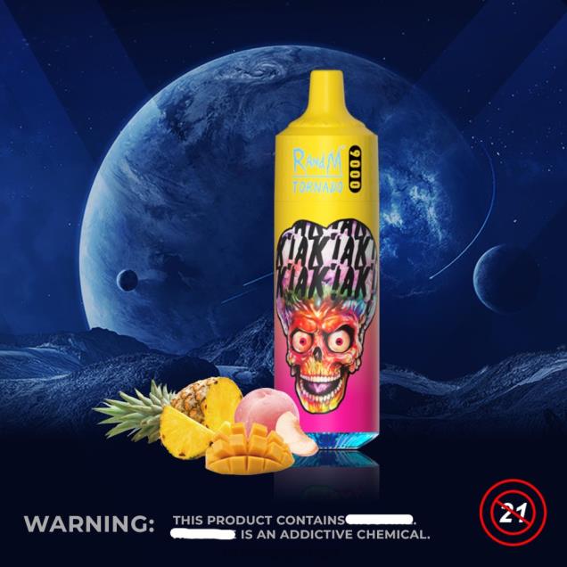 abacaxi manga pêssego - RandM vape Portugal - RandM Tornado Dispositivo vape pod 9000 1 unidade versão 1 D042B133