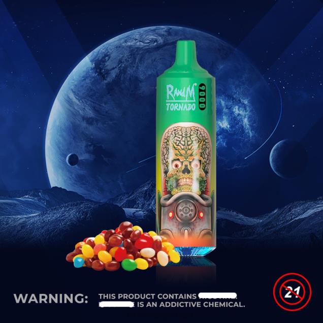 doce arco-íris - RandM Portugal - RandM Tornado Dispositivo vape pod 9000 1 unidade versão 1 D042B131
