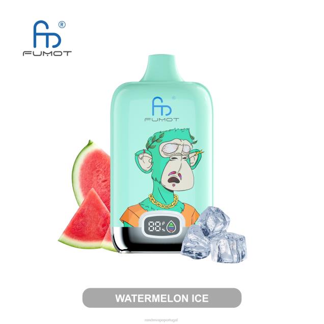 menta refrescante - RandM Portugal - Fumot Original RandM Digital Box Dispositivo vape com bateria 12000 e display líquido D042B1