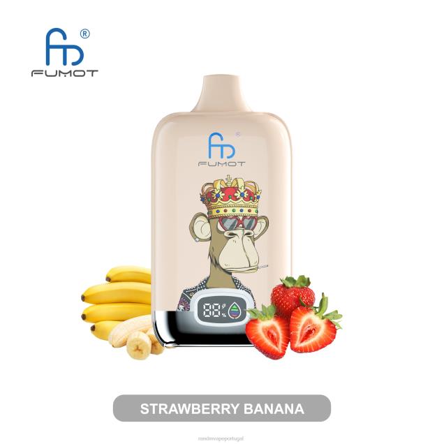 morango banana - RandM vape store - Fumot Original RandM Digital Box Dispositivo vape com bateria 12000 e display líquido D042B6