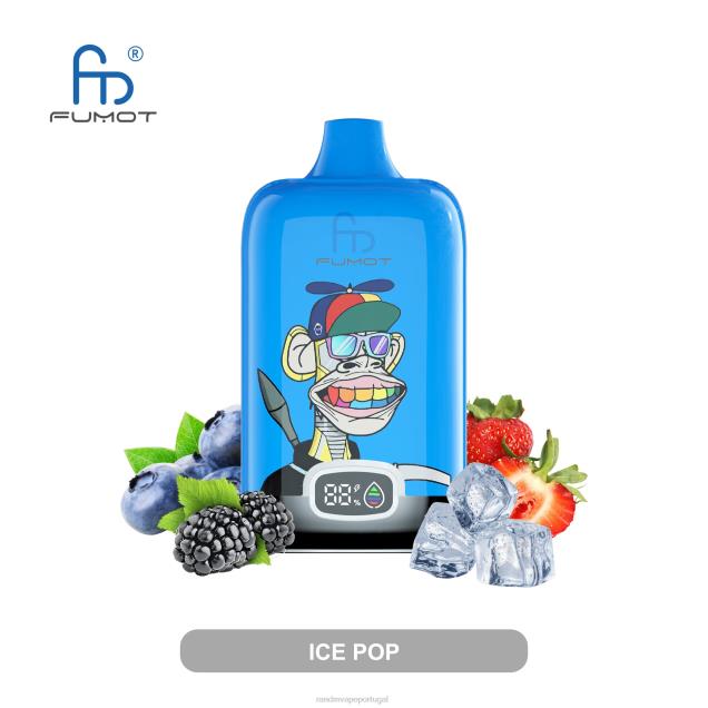 picolé - RandM disposable vape - Fumot Original RandM Digital Box Dispositivo vape com bateria 12000 e display líquido D042B10