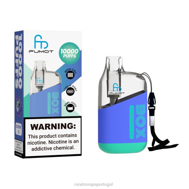 gelo de mirtilo - RandM Portugal - Fumot Original RandM Tornado Box Dispositivo vape de controle de fluxo de ar 10000 1 unidade D042B91