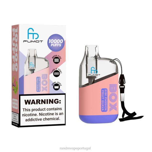 kiwi maracujá goiaba - RandM tornado store - Fumot Original RandM Tornado Box Dispositivo vape de controle de fluxo de ar 10000 1 unidade D042B97
