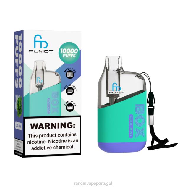 menta refrescante - RandM tornado store - Fumot Original RandM Tornado Box Dispositivo vape de controle de fluxo de ar 10000 1 unidade D042B87