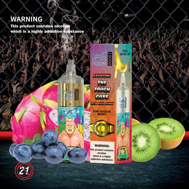 baga de dragão de kiwi - RandM vape Portugal - RandM Tornado Dispositivo vape de controle de fluxo de ar 10000 1 unidade D042B123