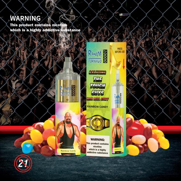 doce arco-íris - RandM vape store - RandM Tornado Dispositivo vape de controle de fluxo de ar 10000 1 unidade D042B116