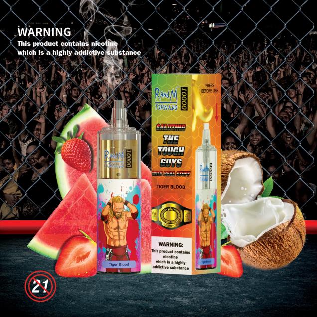 doce arco-íris - RandM vape store - RandM Tornado Dispositivo vape de controle de fluxo de ar 10000 1 unidade D042B116