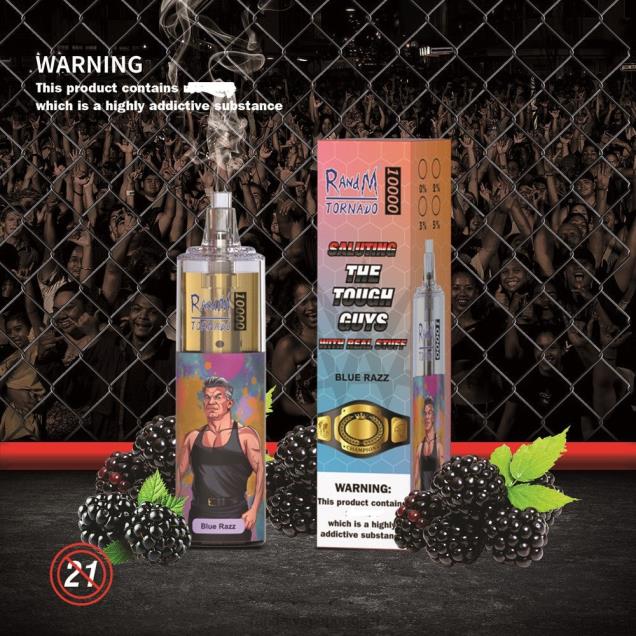 gelo de mirtilo - RandM vape flavours - RandM Tornado Dispositivo vape de controle de fluxo de ar 10000 1 unidade D042B104