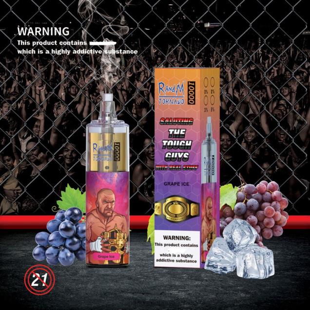 gelo de uva - RandM vape sale - RandM Tornado Dispositivo vape de controle de fluxo de ar 10000 1 unidade D042B109