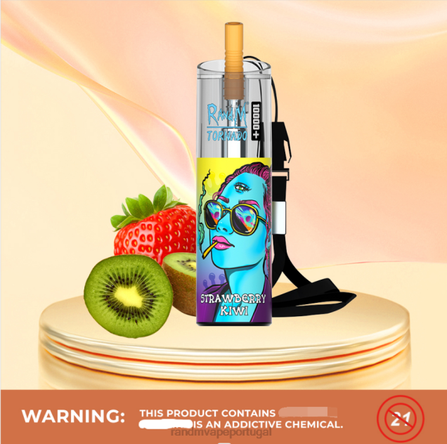 kiwi morango - RandM Portugal - RandM Tornado Dispositivo vape de controle de fluxo de ar 10000 plus 1 unidade D042B81