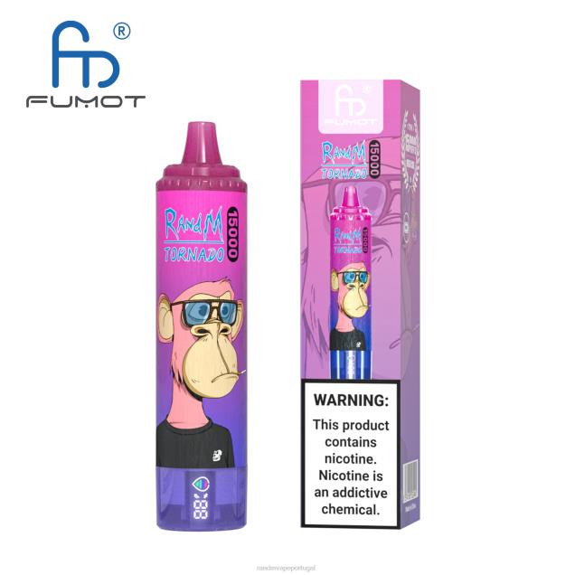baga tripla - RandM disposable vape - Fumot RandM Tornado Dispositivo vape 15000 com bateria e display ejuice versão 2 D042B40