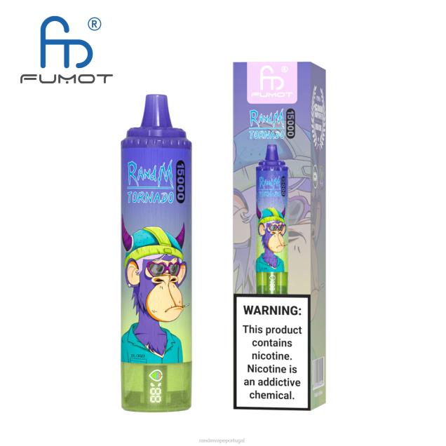 baga tripla - RandM disposable vape - Fumot RandM Tornado Dispositivo vape 15000 com bateria e display ejuice versão 2 D042B40