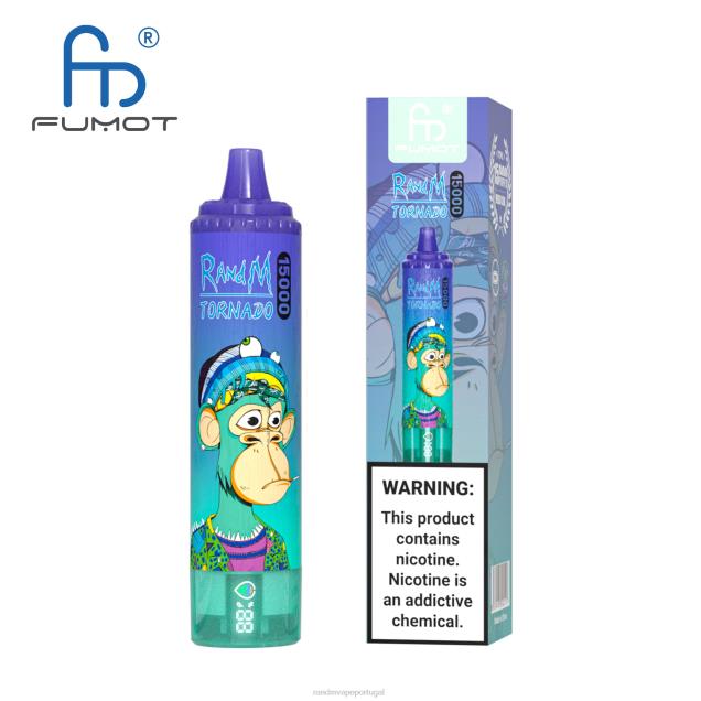 baga tripla - RandM disposable vape - Fumot RandM Tornado Dispositivo vape 15000 com bateria e display ejuice versão 2 D042B40