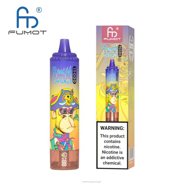 baga tripla - RandM disposable vape - Fumot RandM Tornado Dispositivo vape 15000 com bateria e display ejuice versão 2 D042B40