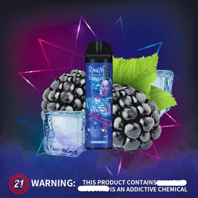 gelo de melão - RandM vape flavours - RandM Tornado Dispositivo vape de controle de fluxo de ar 8000 1 unidade D042B244