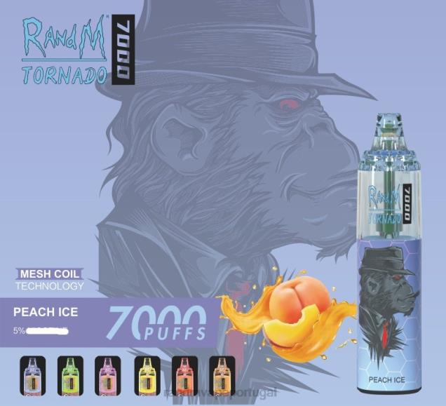 gelo de morango - RandM vape Portugal - RandM Tornado Dispositivo vape de controle de fluxo de ar 7000 1 unidade D042B183