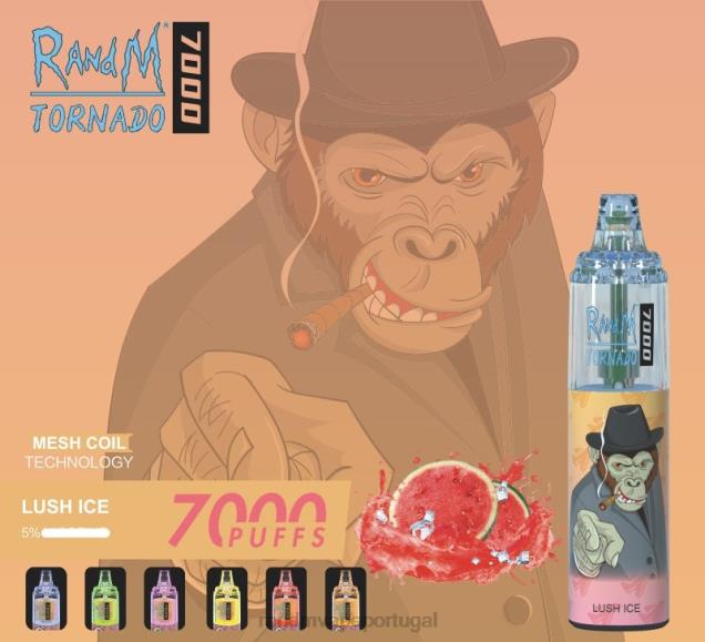 gelo de morango - RandM vape Portugal - RandM Tornado Dispositivo vape de controle de fluxo de ar 7000 1 unidade D042B183