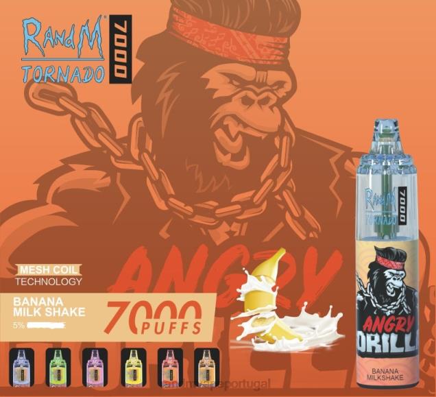 gelo de morango - RandM vape Portugal - RandM Tornado Dispositivo vape de controle de fluxo de ar 7000 1 unidade D042B183