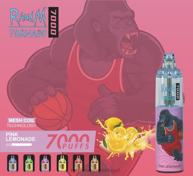 gelo de morango - RandM vape Portugal - RandM Tornado Dispositivo vape de controle de fluxo de ar 7000 1 unidade D042B183