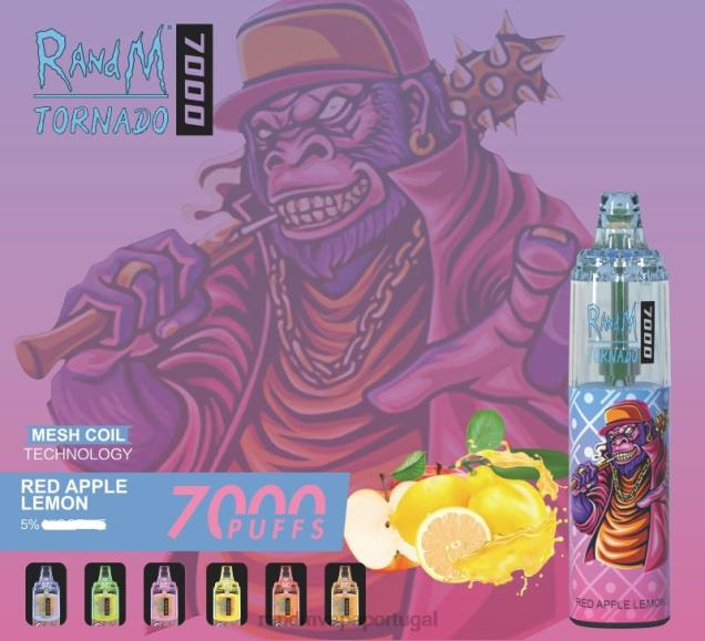 gelo de morango - RandM vape Portugal - RandM Tornado Dispositivo vape de controle de fluxo de ar 7000 1 unidade D042B183