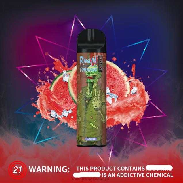 gelo exuberante - RandM vape store - RandM Tornado Dispositivo vape de controle de fluxo de ar 8000 1 unidade D042B236