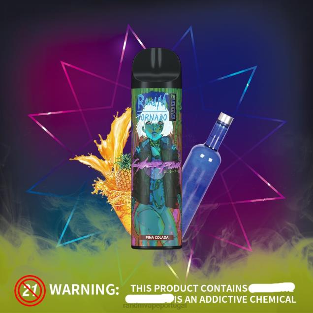 piña colada - RandM tornado Portugal - RandM Tornado Dispositivo vape de controle de fluxo de ar 8000 1 unidade D042B252